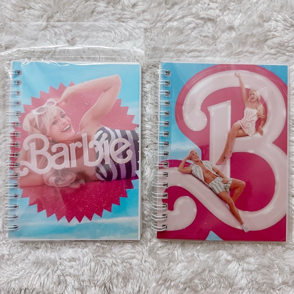 Barbie Movie Mini Notebook Set –‎ 2-Pack | Retro Beach & Giant B Cover 💕📒